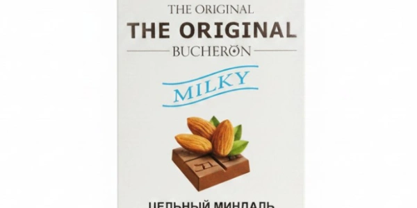 Молочный шоколад с цельным миндалем 90 г